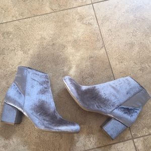 Gray Velvet boots/booties